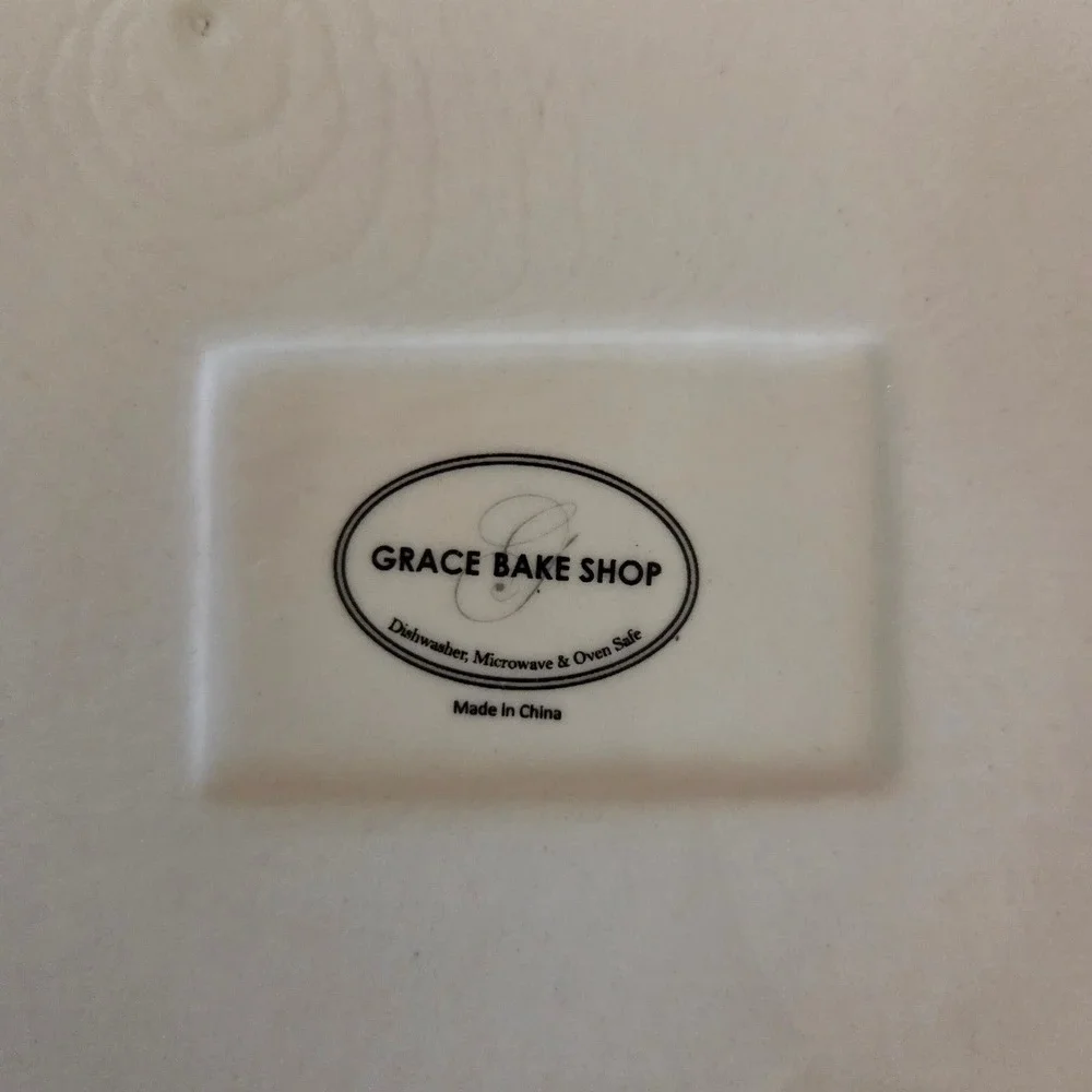 Grace Bake‎ Shop Red Square Baking Dish Christmas Tree Truck Design Ceramic